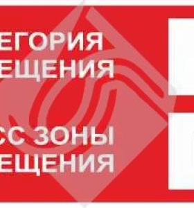 Знак категории помещения по взрывопожарной и пожарной опасности b3_п-i